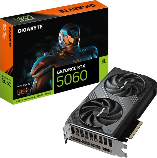 Gigabyte GeForce RTX 5060 WINDFORCE OC 8G grafikkort