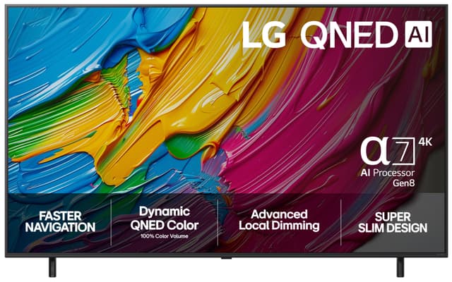 LG 50" QNED 80 4K QNED AI TV (2025)