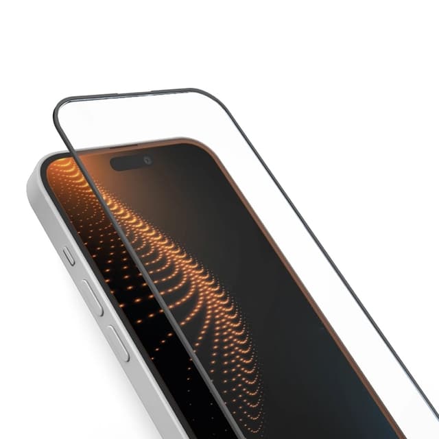 SBS iPhone 16 Plus/15 Plus hærdet glas Skærmbeskytter D30 - Sort