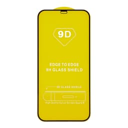 Skyddsglas 9D iPhone 15 Pro Max Svart Ram Härdat Glas