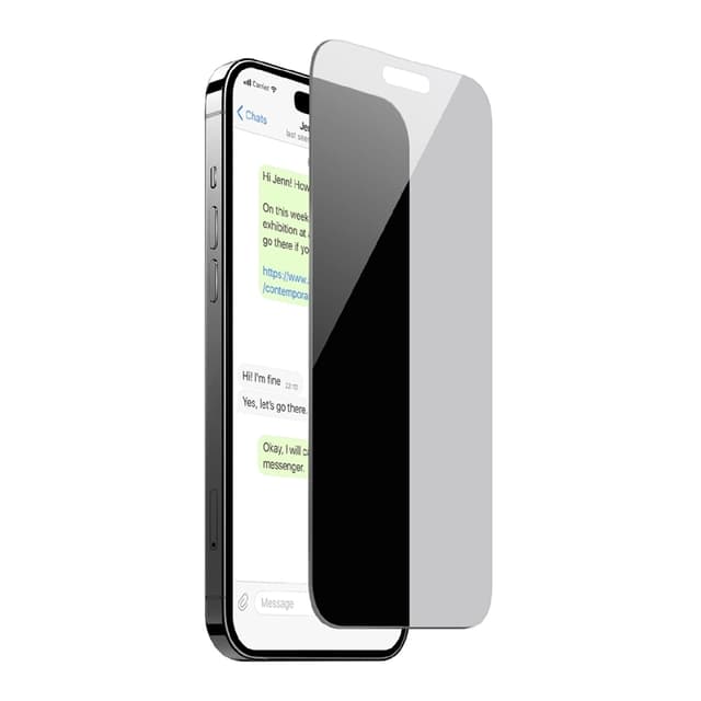 Puro iPhone 16 Plus/15 Plus Härdat Glas Skärmskydd Privacy