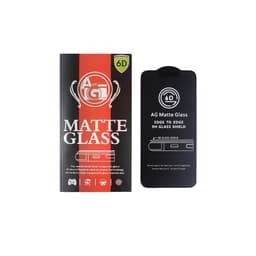 Skyddsglas 6D Matt för iPhone 15, Härdat Glas med Svart Ram