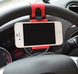 Universal mobiltelefonholder til rattet, rød