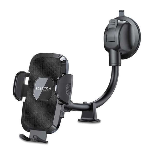 Tech-Protect V3 Long Arm Windshield Och Dashboard Bilhållare - Svart