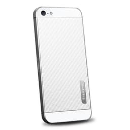 Spigen Skin Guard Carbon Skin till Apple iPhone 5/5S/SE (Vit) + Skärmskydd
