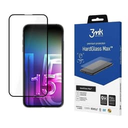 3MK iPhone 15 Plus Härdat Glas Skärmskydd Max - Svart