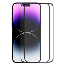 [2-PACK] iPhone 14 Pro Härdat Glas Skärmskydd - Svart