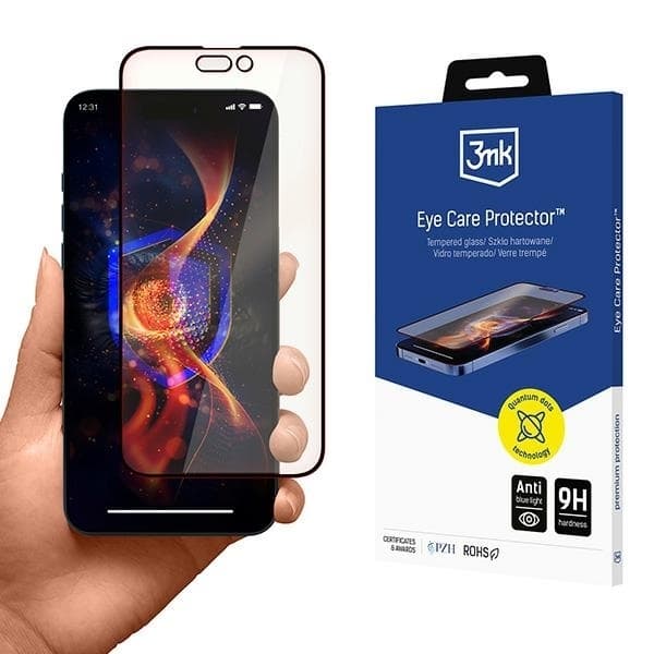 3MK iPhone 16 Pro hærdet glas Skærmbeskytter EyeCare