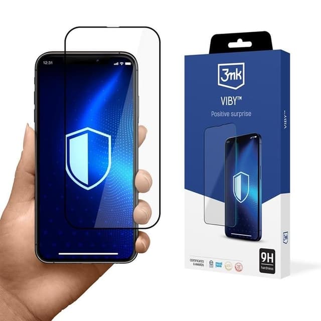3MK iPhone 15 hærdet glas Skærmbeskytter Viby - Klar