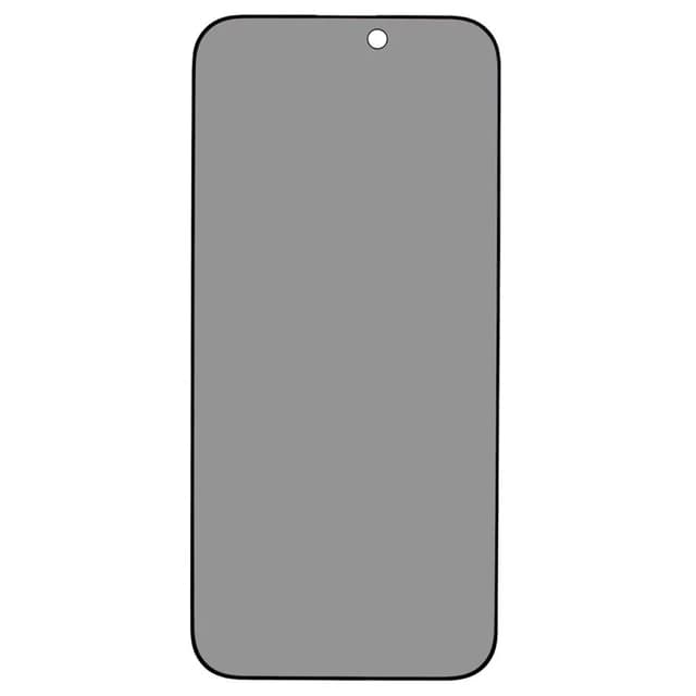iPhone 16 Pro Härdat Glas Skärmskydd 5D Full Glue Privacy - Svart