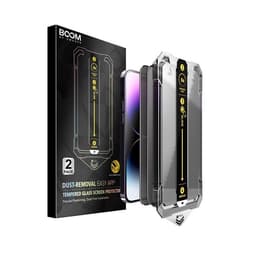 BOOM iPhone 14 Plus Privacy Härdat Glas Skärmskydd - 2 Pack