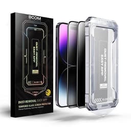 BOOM iPhone 14 Pro Privacy Härdat Glas Skärmskydd 2st