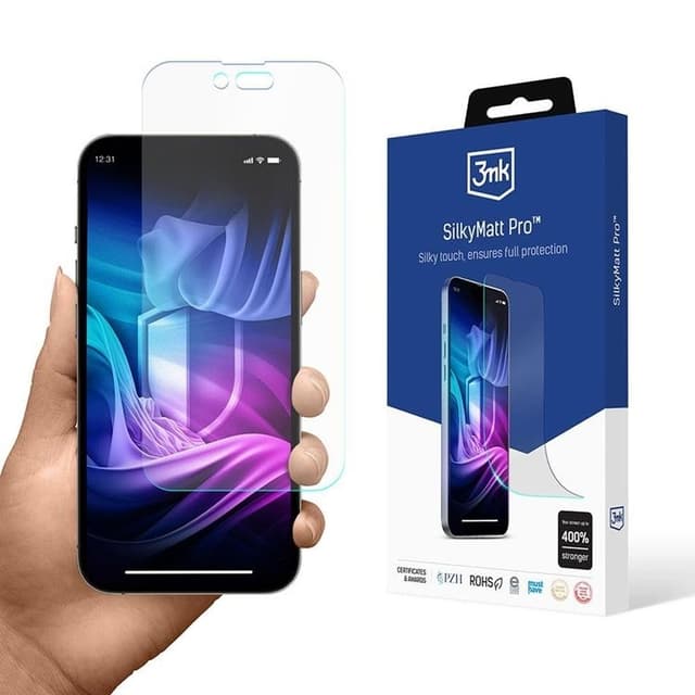 3MK iPhone 14 Pro Plastfilm Skärmskydd Silky Matt Pro