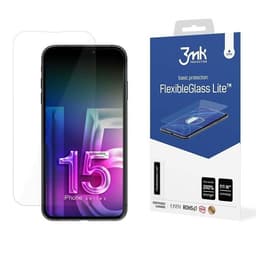 3MK iPhone 15 Pro Max Hybrid Okrossbart Glas FlexibleGlass Lite
