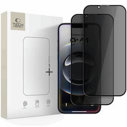 [2-Pack] iPhone 16e Härdat Glas Skärmskydd Spy Privacy