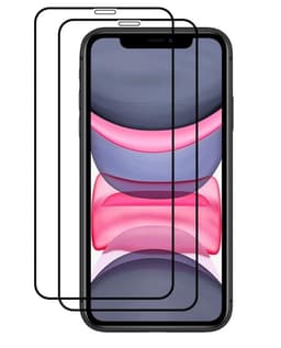 [2-PACK] Härdat Glas Skärmskydd iPhone 12 Mini - Svart