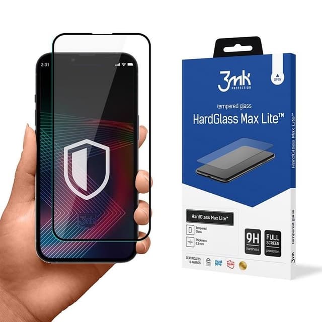 3mk iPhone 14/13 Pro/13 Härdat Glas Skärmskydd Max Lite
