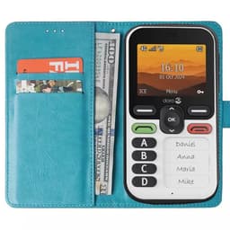Wallet cover 2-kort Doro Leva X10 - Lyseblå