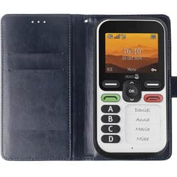 Wallet cover 2-kort Doro Leva X10 - Mørkeblå