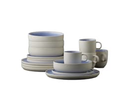 Studio Round Servisesett Matte white/Shiny river