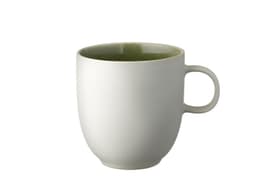 Studio Round North Krus 33 cl Matte white/Shiny moss