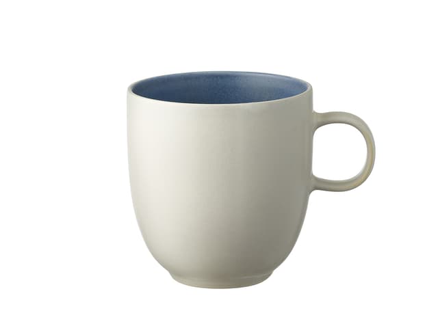 Studio Round North Mug 33 cl Matte white/Matte river