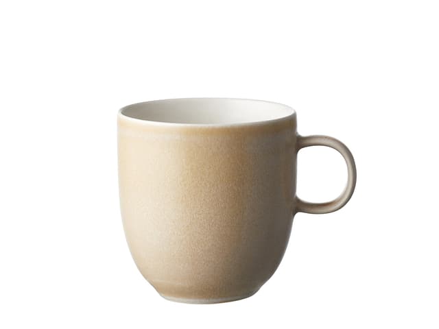Studio Round North Mug 33 cl Matte sand/Matte white