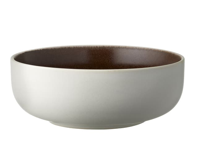 Studio Round Skål Matte white/Matte bark