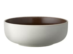 Studio Round Skål Matte white/Matte bark
