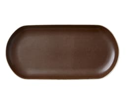 Studio Round Serveringsfat Matte white/Matte bark