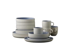 Studio Round Servisesett Matte white/Matte river
