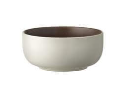 Studio Round Skål Matte white/Matte bark