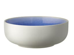 Studio Round Skål Matte white/Shiny river