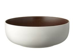 Studio Round Salladsskål Matte white/Matte bark