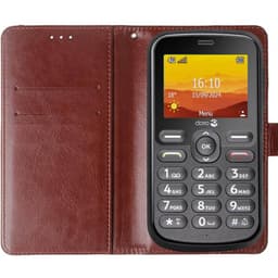 Wallet cover 2-kort Doro Leva L10 - Brun