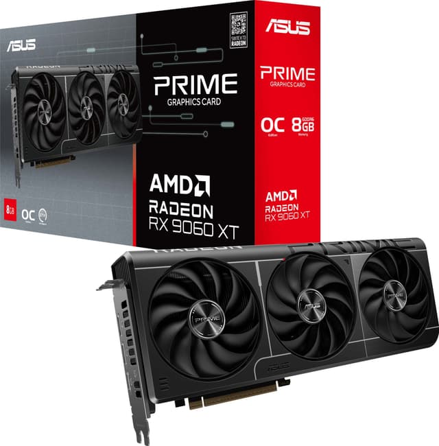 ASUS PRIME AMD Radeon RX9060XT-O8G grafikkort