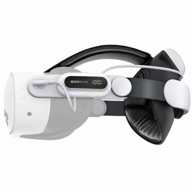 BOBOVR E3 Head Strap Accessoires,Compatibel met Meta Quest 3/3S, Rear Balance System, Verstelbaar 70g Gewichtsblok