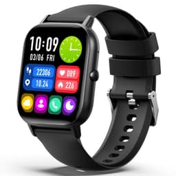 Smart Watch 2.01"" Stor skærm Health Monitor Sports Bluetooth Smartwatch - Sort