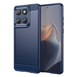 SKALO Motorola Edge 60 Armor Carbon Suojakuori - Sininen