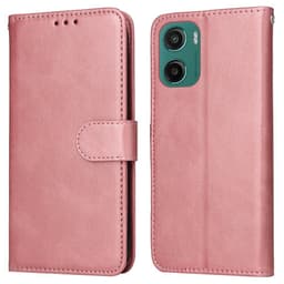 SKALO Motorola Moto G05 PU-læder Flip Cover - Pink