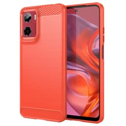 SKALO Motorola Moto G05 Armor Carbon Cover - Rød