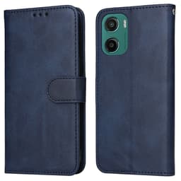 SKALO Motorola Moto G05 PU-læder Flip Cover - Blå