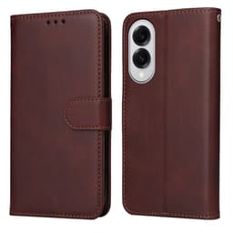 SKALO Samsung S25 Edge PU-nahka Lompakkokotelo - Ruskea