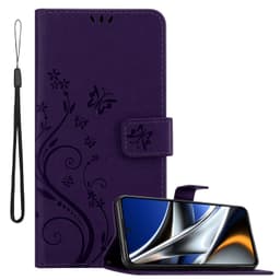 Xiaomi Poco X4 Pro Suojakuori Lompakkokotelo Kukka