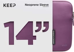 KEEP 14’ laptopfodral i neopren (plump purple)