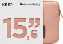 KEEP 15,6’’ neopreeninen suojatasku kannettavalle (Coral Pearl)