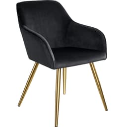 Stol Marilyn velour, guld