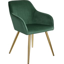 Stol Marilyn velour, guld