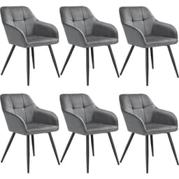 Stol Marilyn, velour, quiltet