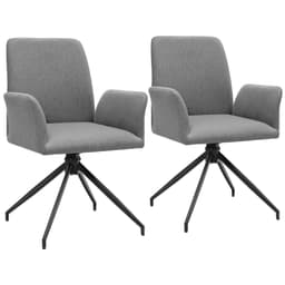 tectake Roterbar fåtölj Daya vadderad 2-delarsset